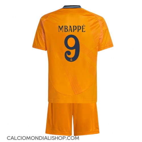 Maglie da calcio Real Madrid Kylian Mbappe #9 Seconda Maglia Bambino 2024-25 Manica Corta (+ Pantaloni corti)